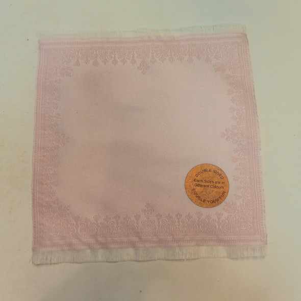 RESALE SHOP - Sam's World Gouldenlabel Large Square 8" x 8" Double-Sided Pink Rug - SAM-LS008-NS7380