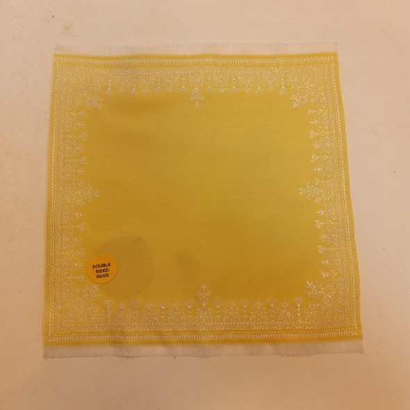 RESALE SHOP - Sam's World Gouldenlabel Large Square 8" x 8" Double-Sided Light Green Rug - SAM-LS013-NS7385