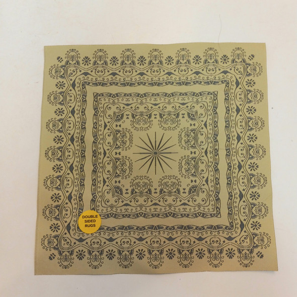 RESALE SHOP - Sam's World Gouldenlabel Large Square 8" x 8" Double-Sided Beige & Grey Rug - SAM-LS014-NS7386