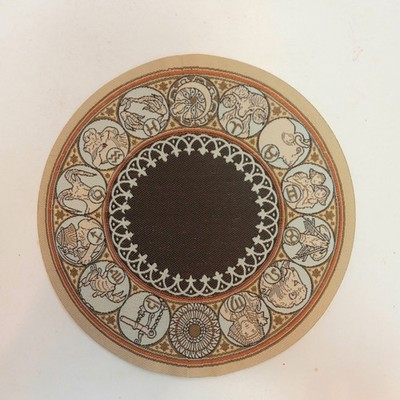 RESALE SHOP - Sam's World Gouldenlabel Medium Round 6" x 6" Astrology Bordered Rug - SAM-MC004-NS7342