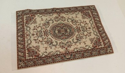 RESALE SHOP - Sam's World Gouldenlabel Medium Rectangular 6" x 9" Red & Beige Medallion Rug - SAM-MR001-NS7267