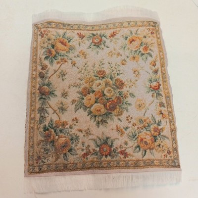 RESALE SHOP - Sam's World Gouldenlabel Medium Square 6" x 6" Flower Medallion Rug - SAM-MS002-NS7324