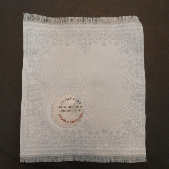 RESALE SHOP - Sam's World Gouldenlabel Medium Square 6" x 6" Double-Sided White Rug - SAM-MS010-NS7402