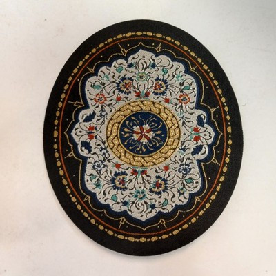 RESALE SHOP - Sam's World Gouldenlabel Small Oval 5" x 6" Floral Medallion Rug - SAM-SO007-NS7369