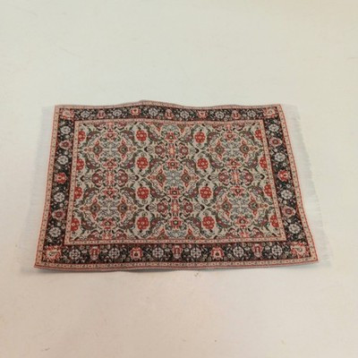 RESALE SHOP - Sam's World Gouldenlabel Small Rectangular 4" x 6" Floral Bordered Rug - SAM-SR003-NS7282