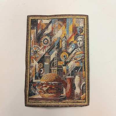 RESALE SHOP - Sam's World Gouldenlabel 4.5" x 3" Geometria Industrial New York Tapestry - SAM-T004-NS7392