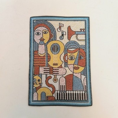 RESALE SHOP - Sam's World Gouldenlabel 4.5" x 3" Picasso Inspired Tapestry - SAM-T005-NS7393