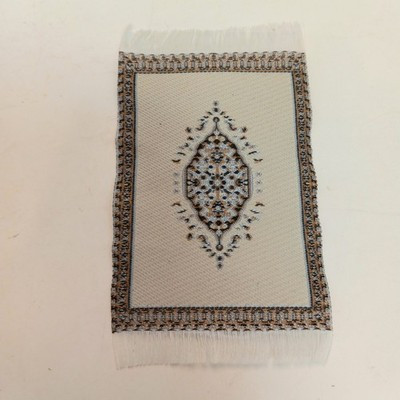 RESALE SHOP - Sam's World Gouldenlabel Extra Small Rectangular 2.5" x 4" Creme Medallion Rug - SAM-XSR002-NS7302