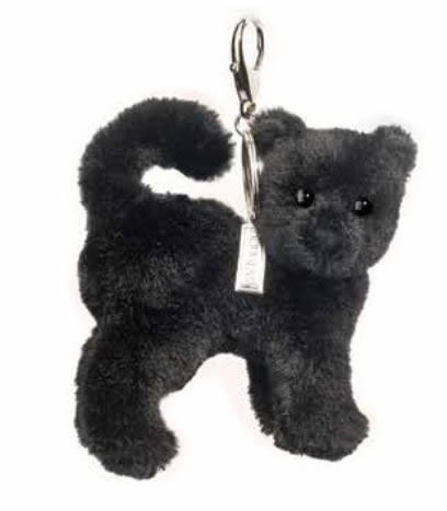 Douglas Toys - Scaredy Cat Bag Charm - Halloween Plush Clip Accessory - 15848