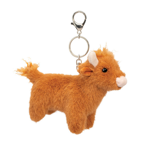 OakridgeStores.com | Douglas Toys - Highland Cow - Clip-On Plush Bag Charm Keychain - 8000 767548162316