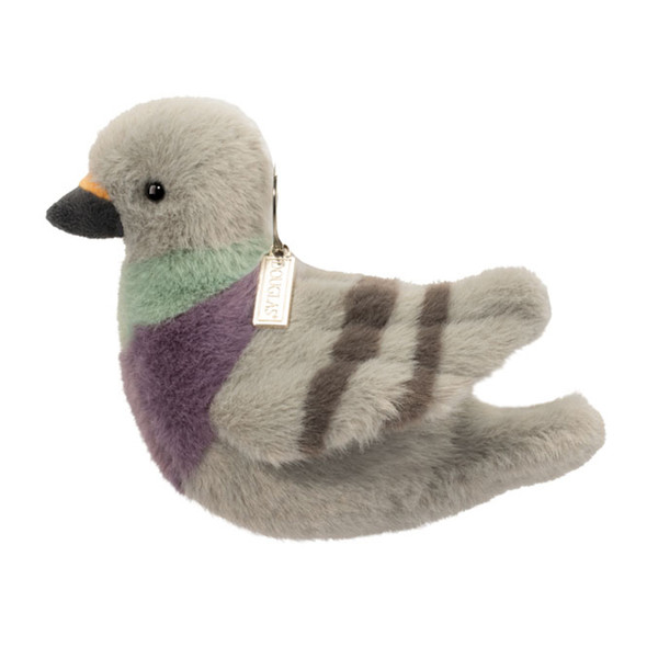 OakridgeStores.com | Douglas Toys - Pigeon Bag Charm - Plush Clip-On Keychain Accessory - 8014 767548163047