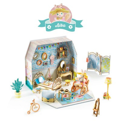 OakridgeStores.com | Djeco - Tinyly Mi House: Alba - Miniature House Craft Kit & Imaginative Play for Ages 4+ - 08030 3070900080300