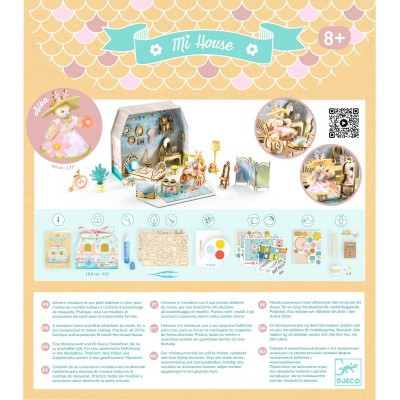 OakridgeStores.com | Djeco - Tinyly Mi House: Alba - Miniature House Craft Kit & Imaginative Play for Ages 4+ - 08030 3070900080300