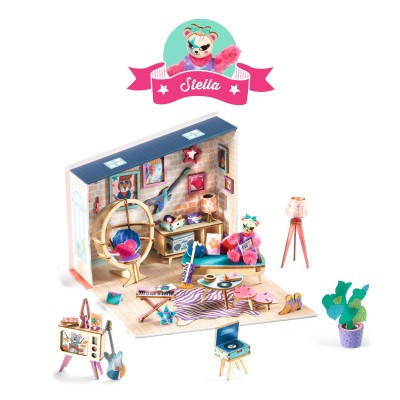 OakridgeStores.com | Djeco - Tinyly Mi House: Stella - Miniature House Craft Kit & Imaginative Play for Ages 4+ - 08031 3070900080317