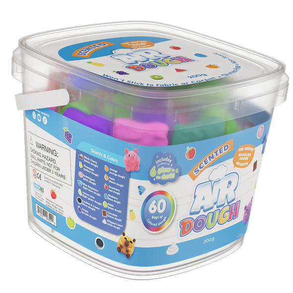OakridgeStores.com | Scentco - Scented Air Dough: Imagination Bucket - Modeling Dough Kit, 60-Bag Set - ADBK60-2G26 692046996814