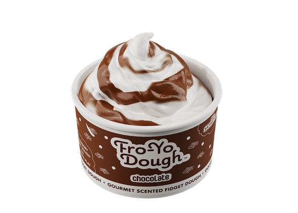 OakridgeStores.com | Scentco - Chocolate Fro-Yo Dough - Scented Sensory Fidget Dough Cup w/ Spoon & Mix-Ins - FYSD01 692046902822