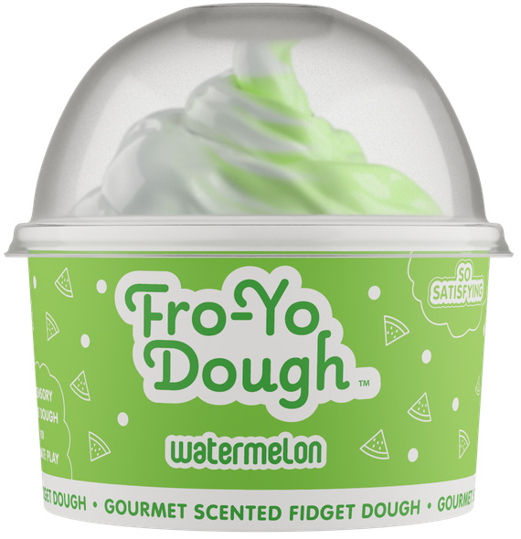 OakridgeStores.com | Scentco - Watermelon Fro-Yo Dough - Scented Fidget Sensory Dough, Single-Serving Cup w/ Mix-Ins & Spoon - FYSD05 692046922048