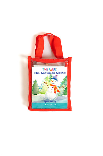 OakridgeStores.com | Tiny Easel - Mini Snowman Art Kit - Watercolor Travel Kit with Case - 91421 850072914213