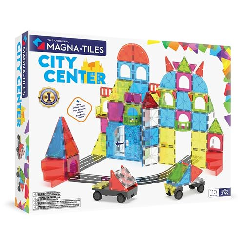 OakridgeStores.com | Magna-Tiles - MAGNA-TILES City Center 110-Piece Magnetic Construction Set - Magnetic Building Toy for Ages 3+ - 251110CC 850025176552
