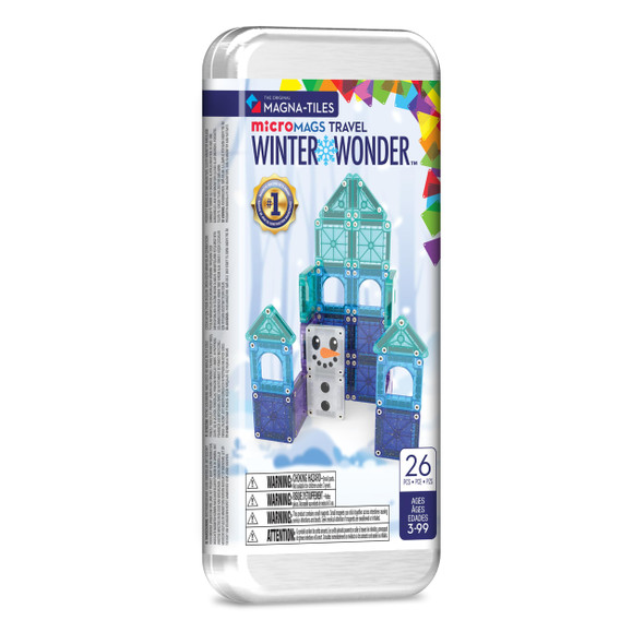 OakridgeStores.com | Magna-Tiles - microMAGS Winter Wonder Travel Set - 26-Pc Magnetic Construction for Ages 3+ - 254026WW 850025176644