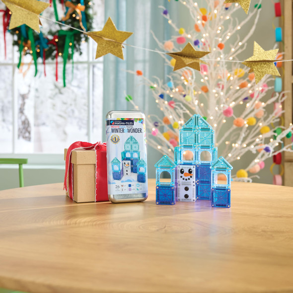 OakridgeStores.com | Magna-Tiles - microMAGS Winter Wonder Travel Set - 26-Pc Magnetic Construction for Ages 3+ - 254026WW 850025176644
