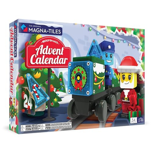 OakridgeStores.com | Magna-Tiles - microMAGS Advent Calendar - 34-Pc Magnetic Construction Set for Ages 3+ - 256034AC 850025176545