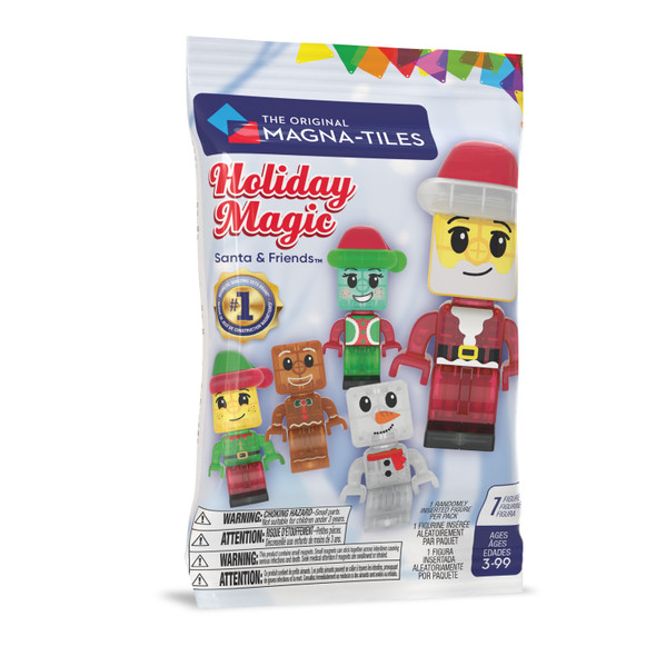 OakridgeStores.com | Magna-Tiles - Santa & Friends Blind Bags - Holiday Magnetic Figures for Building Play - 263003SF 850025176934