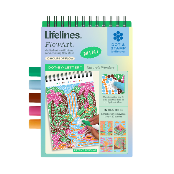 OakridgeStores.com | Lifelines - FlowArt Mini, Nature's Wonders - Dot-by-Letter Pad - 20-3231 810076214030