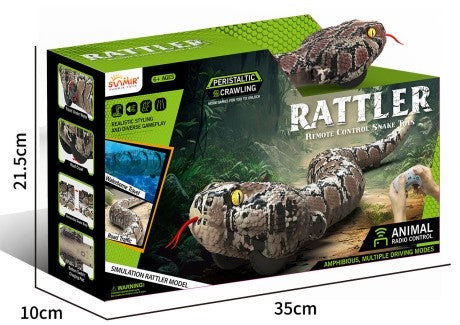 OakridgeStores.com | Thin Air Brands - RC Rattle Snake - Amphibious Remote Control Creature for Land & Water Play - HD460 850072174600
