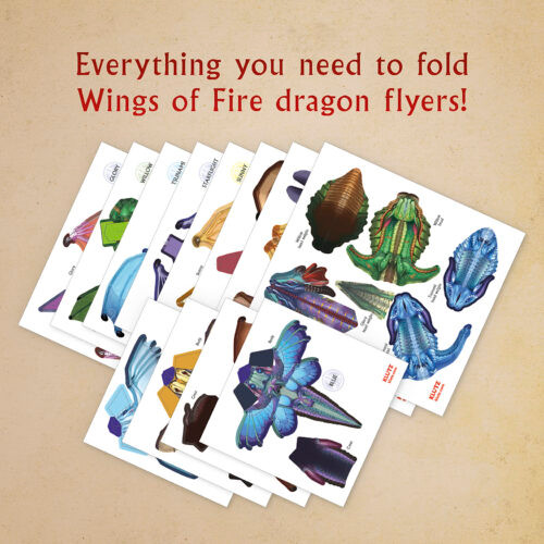OakridgeStores.com | KLUTZ - Wings of Fire Folded Flyers - Papercraft Dragon Gliders Kit - 790946 9798225018580
