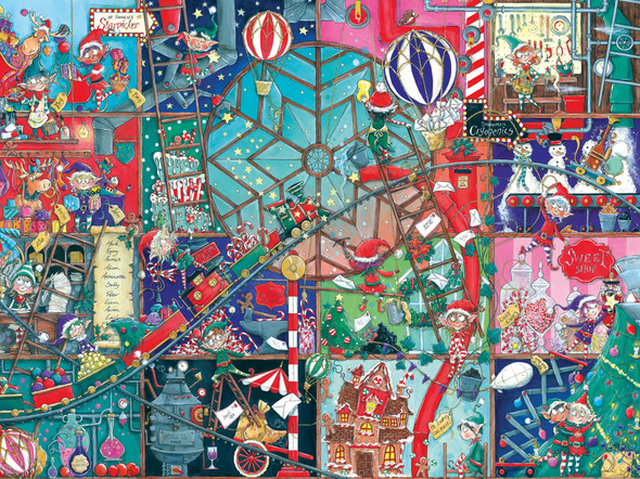 OakridgeStores.com | Ravensburger - "The Elf Factory" - Holiday Workshop - 1500 Piece Puzzle - 12001934 4005555019343