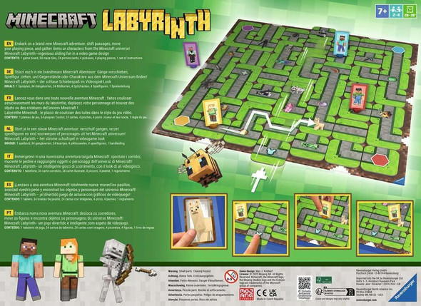 OakridgeStores.com | Ravensburger - Minecraft Labyrinth - Family Maze Board Game for Ages 7+, 2-4 Players - 24684 4005556246847