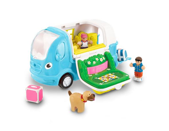 OakridgeStores.com | Smart Toys - WOW Kitty Campervan - Holiday Camper Van Playset with Shape-Sorting Suitcases - WW10324 5033491103245