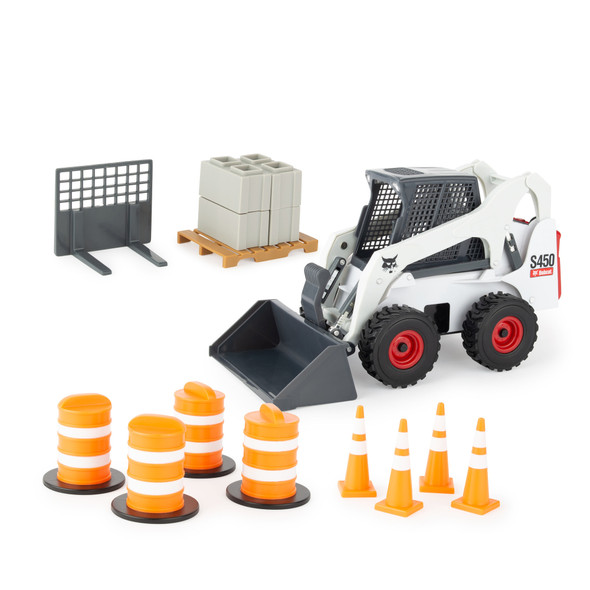 OakridgeStores.com | Tomy - Big Farm Bobcat S450 Skid Loader Construction Set - 1:16 Scale, Lights & Sounds, Ages 3+ - 47259A 036881472599