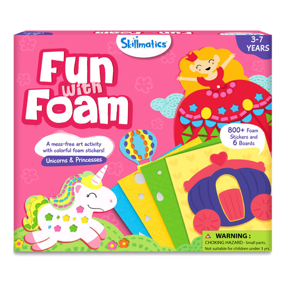 OakridgeStores.com | Skillmatics - Fun with Foam - Unicorns & Princesses - Foam Sticker Art Kit - 1045FFUP 850067317364