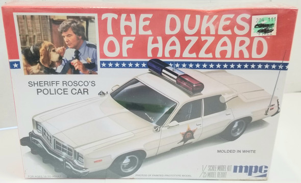 OakridgeStores.com | RESALE SHOP - MPC #707 Dukes Sheriff Rosco's Dodge Monaco Police Car 1/25 - BREV-707-NS7977
