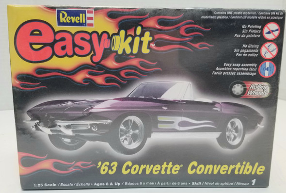 OakridgeStores.com | RESALE SHOP - Revell Snap-Tite '63 Corvette Convertible 1:25 #85-1934 - BREV-85-1934-NS8044 CNSG031445019340