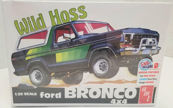 OakridgeStores.com | RESALE SHOP - AMT Retro Deluxe Wild Hoss 1978 Ford Bronco 4x4 1:25 #AMT1304/12 - BREV-AMT130412-NS7859 CNSG849398052853