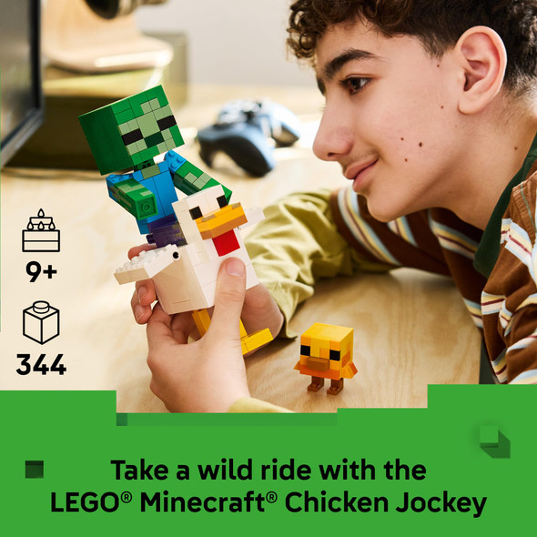 OakridgeStores.com | LEGO - Minecraft Chicken Jockey - Buildable Character Set for Ages 9+ - 21582 673419435857