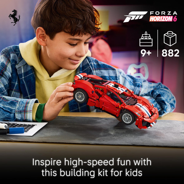 OakridgeStores.com | LEGO - Technic Ferrari 488 Pista - Model Sports Car Building Kit for Ages 9+ - 42235 673419424486