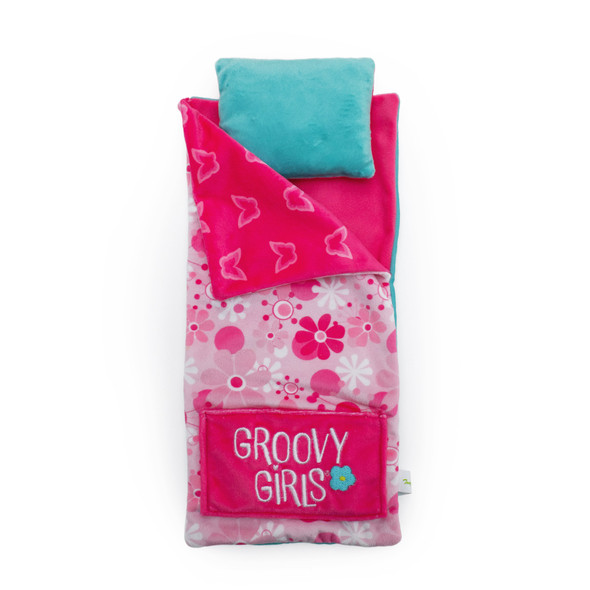 OakridgeStores.com | Manhattan Toy - Groovy Girls Super Duper Sleeping Bag - Reversible Doll Accessory Set with Pillow - 174300 011964534661