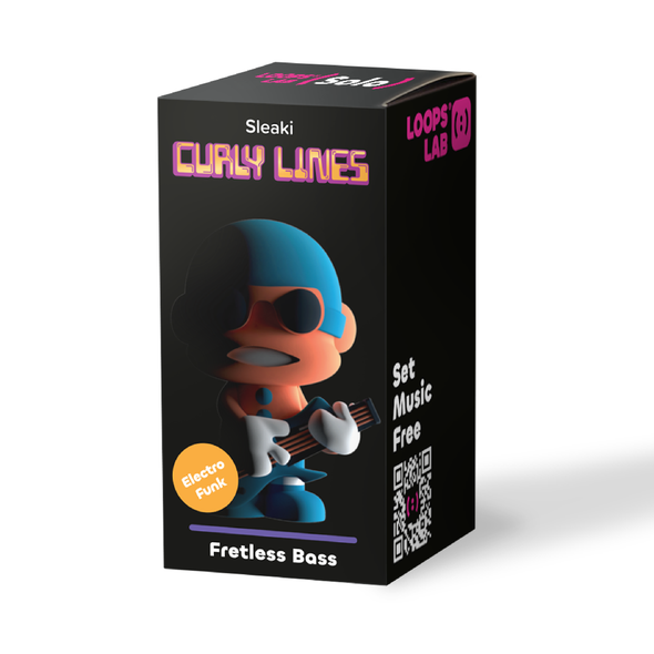 OakridgeStores.com | Loops Lab - Sleakie - Curly Lines Sixth Member Bass Figure for Loops Stage - LPS-S-SLEAKI 7290020007292