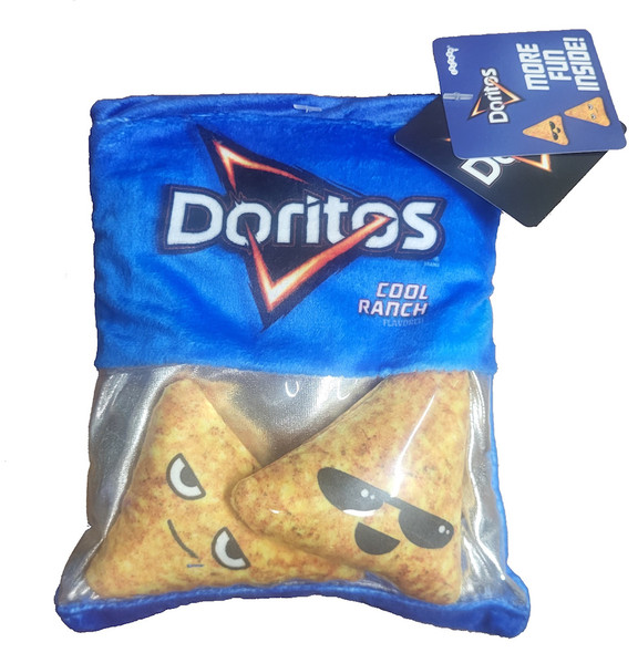 IScream - 6-Inch Doritos Cool Ranch Packaging Plush - Licensed Plush Toy with Removable Snack Pieces - 780-5052