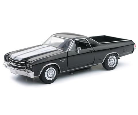 OakridgeStores.com | NewRay - 1/25 1970 El Camino SS in Black - Diecast Model Car - 71883A 093577718836