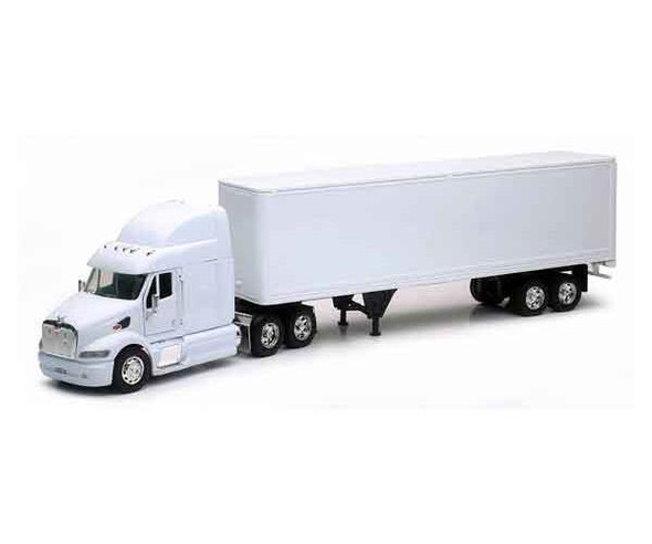 OakridgeStores.com | NewRay - 1/32 - Peterbilt 387 Semi Truck w/ Trailer (Blank White) - Diecast Model Truck - SS-12343G 093577123432