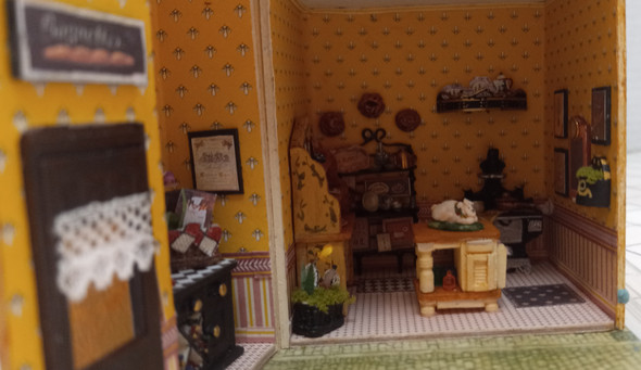 OakridgeStores.com | RESALE SHOP - VTG OOAK Le Petit Appetit French Bakery/Boulangerie Diorama 1:48 - BABE-FRENCH-LN7576