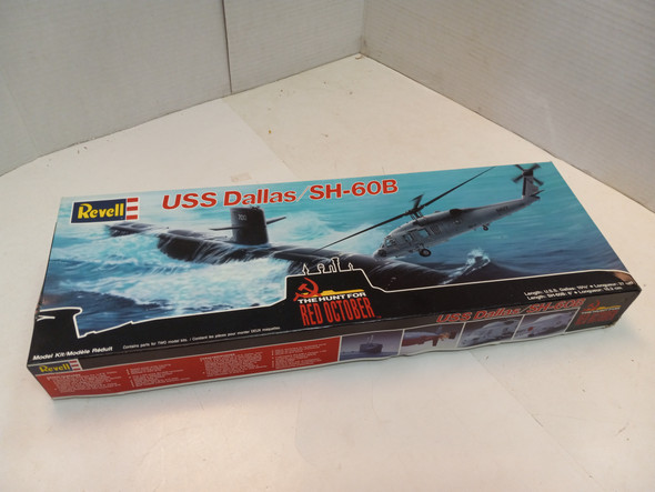 OakridgeStores.com | RESALE SHOP - VTG Revell The Hunt for Red October USS Dallas Sh-60b Seahawk Model Kit 4007 - BOBR-4007-NOB6912