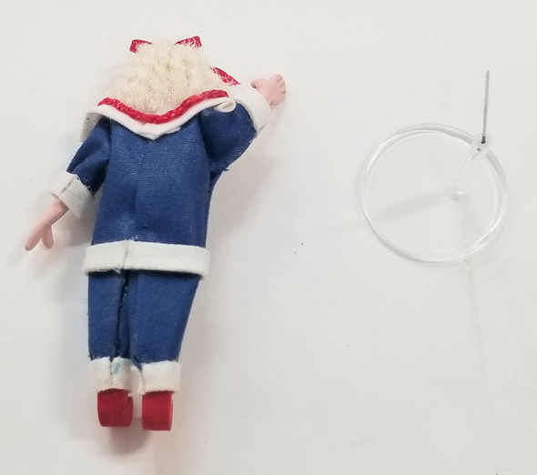 OakridgeStores.com | RESALE SHOP - Unbranded 1:12 Doll Girl With Patriotic American Clothing With Stand - BOST-AMGIRL-LN7421