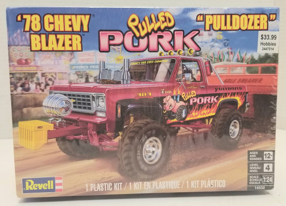 OakridgeStores.com | RESALE SHOP - Revell '78 Chevy Blazer Pulled Pork Pulldozer 1/24 #14532 - BREV-14532-NS8079