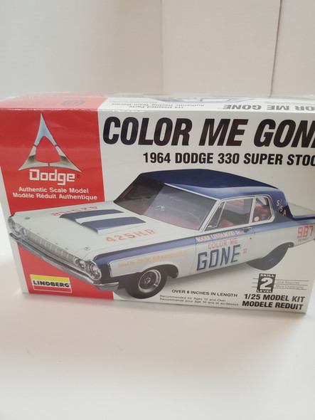 OakridgeStores.com | RESALE SHOP - Lindberg 1/25 Scale Color Me Gone 1964 Dodge 330 Super Stick #72156 - BREV-72156-NS8083